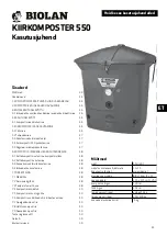 Preview for 43 page of BIOLAN COMPOSTER 550 Instructions For Use Manual