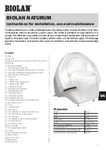 Preview for 3 page of BIOLAN Naturum Instructions For Installation, Use And Maintenance Manual