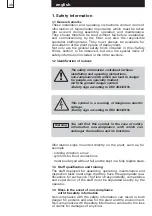 Preview for 48 page of Biral AX 12 Installation And Operating Instructions Manual