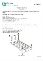 Birlea JESSICA 3' BED Assembly Instructions preview