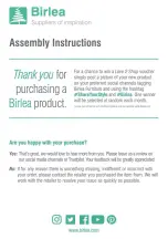 Birlea MERCIA FOUR POSTER BED Assembly Instruction Manual preview