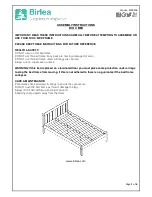 Birlea RIO 4' Assembly Instructions Manual preview