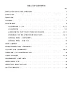 Preview for 2 page of BIRO VTS-100 Operations Manual & Parts List