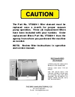 Preview for 9 page of BIRO VTS-100 Operations Manual & Parts List