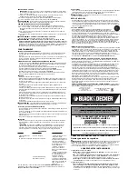 Preview for 4 page of Black & Decker 90521837 Instruction Manual