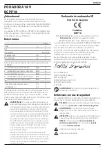 Preview for 33 page of Black & Decker BCPP18 Original Instructions Manual