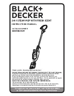 Preview for 1 page of Black & Decker BDH1850SM Instruction Manual