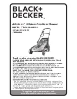 Black & Decker CM2040 Instruction Manual preview