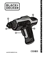 Preview for 1 page of Black & Decker CS36BS Original Instructions Manual