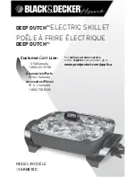 Black & Decker Deep Dutch SKG610C Use And Care Book Manual preview