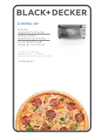 Black & Decker DINING-IN TO3290XSD Use And Care Manual preview