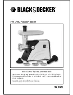 Black & Decker FM1400 Instruction Manual preview