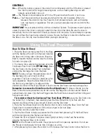 Preview for 4 page of Black & Decker FP1300 Use And Care Book Manual