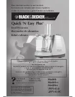 Black & Decker FP1450 Use And Care Book Manual preview