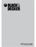 Preview for 1 page of Black & Decker FP550 Instruction Manual