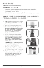 Preview for 4 page of Black & Decker FusionBlade PB2004G Use And Care Manual