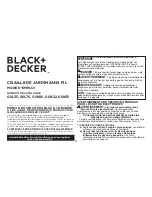 Preview for 10 page of Black & Decker GSL35 Instruction Manual