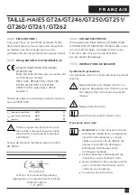 Preview for 17 page of Black & Decker GT240 User Manual