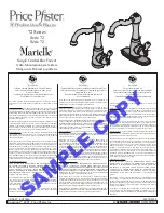 Preview for 1 page of Black & Decker Price Pfister Marielle 72 Series Instructions Manual