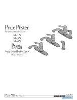 Preview for 1 page of Black & Decker Price Pfister Parisa 34-1N Manual