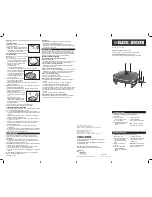 Preview for 2 page of Black & Decker SK1212B Use And Care Book