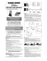 Black & Decker Sweep & Collect SNC100 Instruction Manual preview