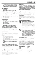 Preview for 13 page of Black & Decker TD450 Manual