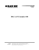 Black Box DSL LAN Extender 400 User Manual preview