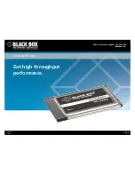 Black Box Ethernet PC Card Manual preview