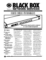 Black Box SW547A Specifications preview