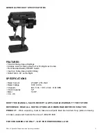 Preview for 3 page of Black Bull DP5UL Assembly & Operating Instructions