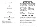 Preview for 2 page of BLACK DECKER GD1018B Use And Care Manual