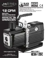 Preview for 8 page of Black Knight HCPRO 12 CFM Operation Manual