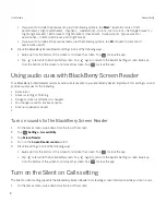 Preview for 8 page of Blackberry Accessibility User Manual