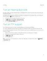 Preview for 17 page of Blackberry Accessibility User Manual