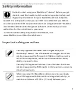 Preview for 5 page of Blackberry Bold Touch 9900 Safety And Product Information