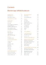 Preview for 3 page of Blackmagicdesign URSA BROADCAST Installation And Operation Manual