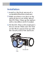 Preview for 2 page of BlackVue CPL Filter BF-1 Quick User Manual