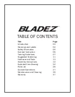 Preview for 2 page of BLADEZ R300II Owner'S Manual