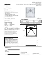 Preview for 1 page of Blanco BlancoPrecision 512-745 Specification Sheet