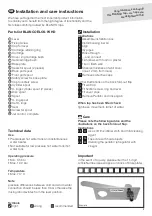 Preview for 6 page of Blanco ELOS-W 515986 Installation And Care Instructions