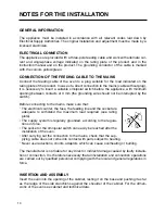 Preview for 10 page of Blanco OE606X Instructions For The Use And Care And Installation