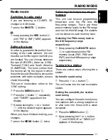 Preview for 11 page of Blaupunkt Bahamas MP34 Operating And Installation Manual