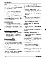 Preview for 14 page of Blaupunkt Bahamas MP34 Operating And Installation Manual