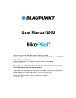 Preview for 1 page of Blaupunkt BikePilot2 User Manual