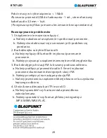 Preview for 30 page of Blaupunkt BT07LED Owner'S Manual