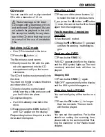 Preview for 17 page of Blaupunkt CASABLANCA Casablanca CD51 Operating Instructions Manual