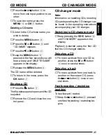 Preview for 19 page of Blaupunkt CASABLANCA Casablanca CD51 Operating Instructions Manual