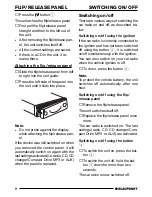 Preview for 8 page of Blaupunkt CASABLANCA CD52 Operating Instructions Manual