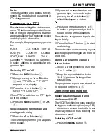 Preview for 13 page of Blaupunkt CASABLANCA CD52 Operating Instructions Manual